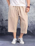 Casual Oversized Loose Plain Cropped Harem Pants