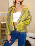 Classy Fashionable Artificial Fur Women's Coats