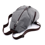 Casual Style Multi-Pocket Zipper Soft-Touch Canvas Durable Lightweight Backpack