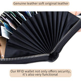 Unisex Multiple Compartment RFID Technology Anti-Scanning Card Slot Currency Wallet