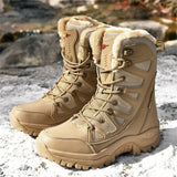 Winter Super Warm Plus Size Motorcycle Plush Boots