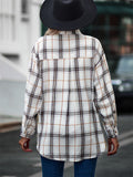 New Autumn Plus Size Extra Loose Plaid Soft Women Blouse