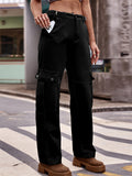 Women's Casual Comfortable Plus Size Cargo Pants