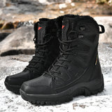 Winter Super Warm Plus Size Motorcycle Plush Boots