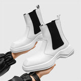 All Match Genuine Leather Male High-top Martin Boots