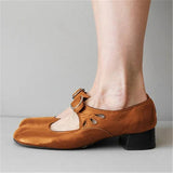 Vintage Comfy Round Toe Mary Jane Shoes