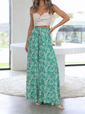 Ladies Trendy Casual Multi-colored Long Wide Leg Pants