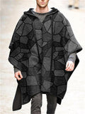 Cool Personality Pullover Wollen Cape for Men