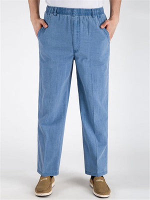 Men's Ankle-Length Lightweight Linen Pants