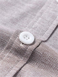 Loose Casual Comfy Striped Full Buttons Long Sleeve Shirts With Pocket