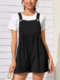 Holiday Casual Square Neck Sleeveless Short Jumpsuit for Sweet Lady