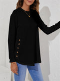 Women's Simple Casual Round Neck Long Sleeve T-shirts
