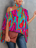 Summer Fashion Short Sleeve Printed Blouses