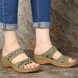 Women's Fashion Soft Slip On Wedge Sandals