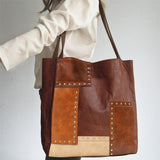 Trendy Patchwork Contrast Color Women's Handbags
