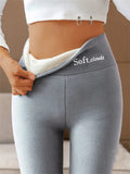 Thicken Cozy Fleece Stretch Female Shark Skin Bobby Pants