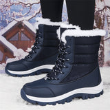 Women's Winter Fashion Non-Slip Warm Plush Windproof Long Boots