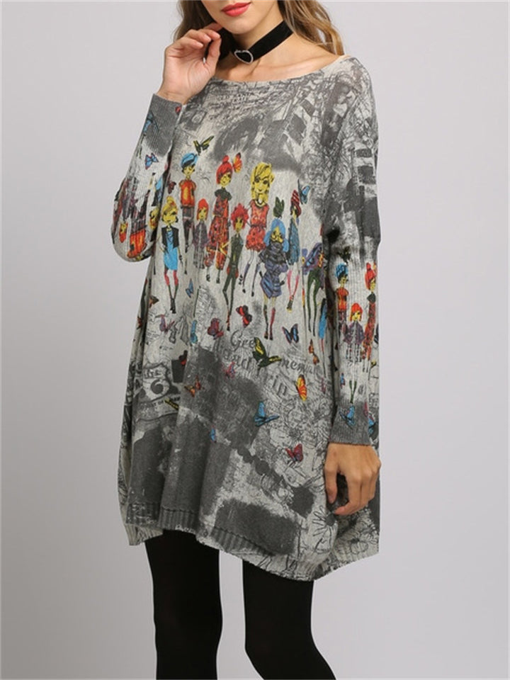 Latest Simple Relaxed Women's Autumn Above Ankle Length Dresses