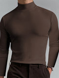 Men's Casual High Collar Elastic Comfort Base Shirts