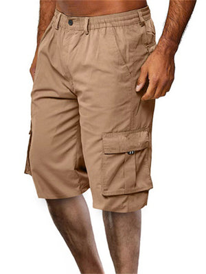 Men's Multi-pocket Workwear Jogging Cargo Shorts