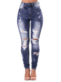 Casual Tight Ripped Jeans For Women