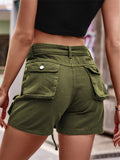 Women's Casual Summer Plain Cargo Shorts