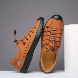 Hand Stitching Closed Toe Summer Shoes for Men