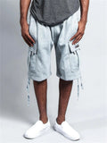 Men's Plus Size Relaxed Cargo Shorts with Pockets