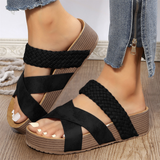 Casual Cross Strap Thick Sole Fisherman Sandals for Women