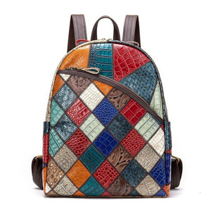 Womens Patchwork Personality Exquisite Chunky Trendy Large Capacity