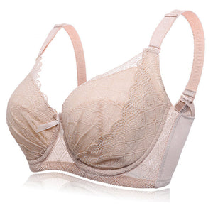 Women's Plus Size Minimizer Busty Lace Bras - Nude