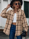 New Autumn Plus Size Extra Loose Plaid Soft Women Blouse