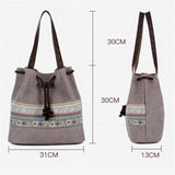 Ladies Fashion Boho Style Canvas Handbags