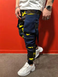 Casual Sporty Hip Hop Camouflage Printed Slim Pants For Men