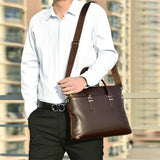 Fashionable Hard-wearing PU Leather Handbags for Men