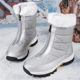 Warm Fur Lined Waterproof Winter Snow Boots for Women
