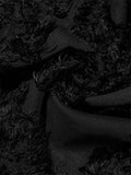 Female Sexy Black Embroidered Strappy Evening Dresses