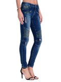 Stylish Slim Dark Blue Denim Pants