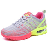 Breathable Mesh Lace-Up Hypersoft Sneakers for Women