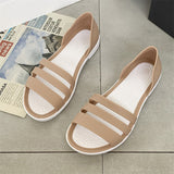 Women’s Summer Energetic Hollow Out Slip On Roman Flat Sandals