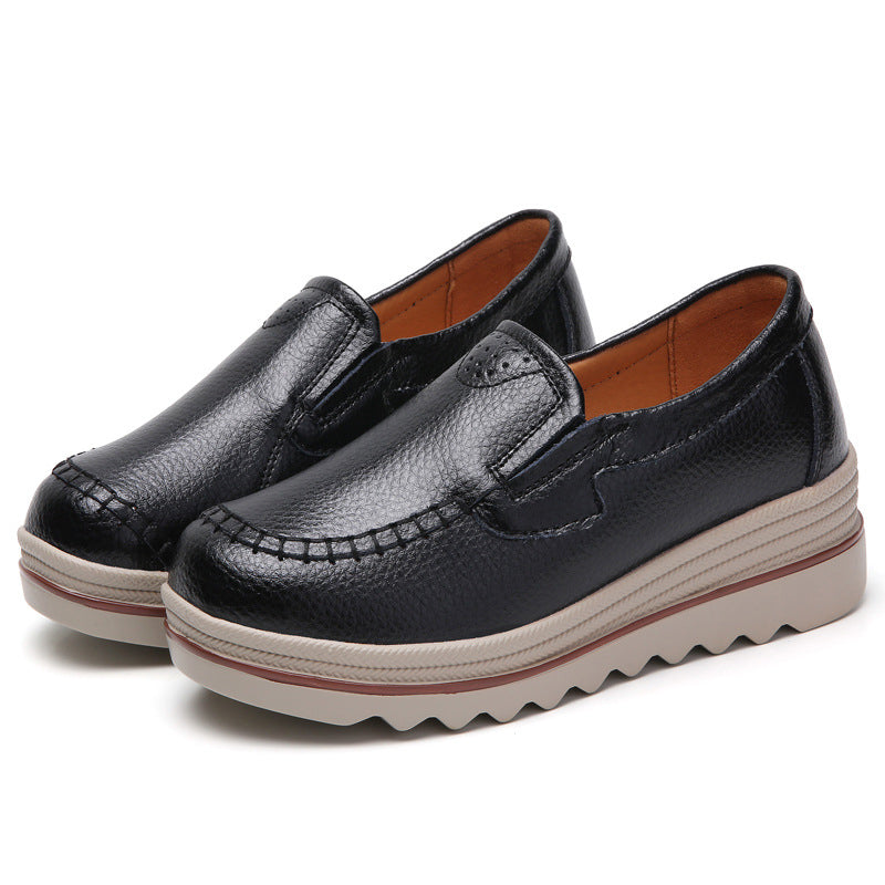 Casual Extra Breathable Soft PU Leather Women Loafers