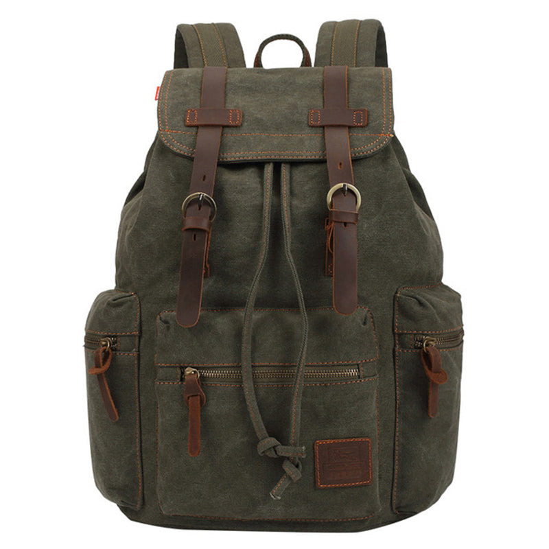 Vintage Canvas Hiking Travel Camping Backpack
