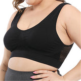 New Breathable Comfy Women's Plus Size Bras Seamless Bra With Pads