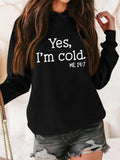 Cool Comfortable Large Size Letter Printed Ladies Hoodies