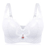 Plus Size Push Up Side Support Lace Bras - Blue