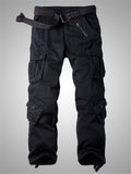 Men's Loose Straight Outdoor Multi-Pocket Cargo Pants