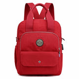 Female Casual Small USB Charging Multifunctional Computer Backpack