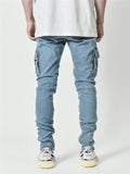 Men's Cool Slim Fit Cargo Denim Pants