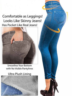 Fashion Comfortable Body Shape Leggings Looks Like Skinny Jeans