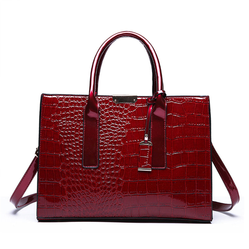 New Stylish Vintage Sequined Crocodile Printed High Quality Handbags